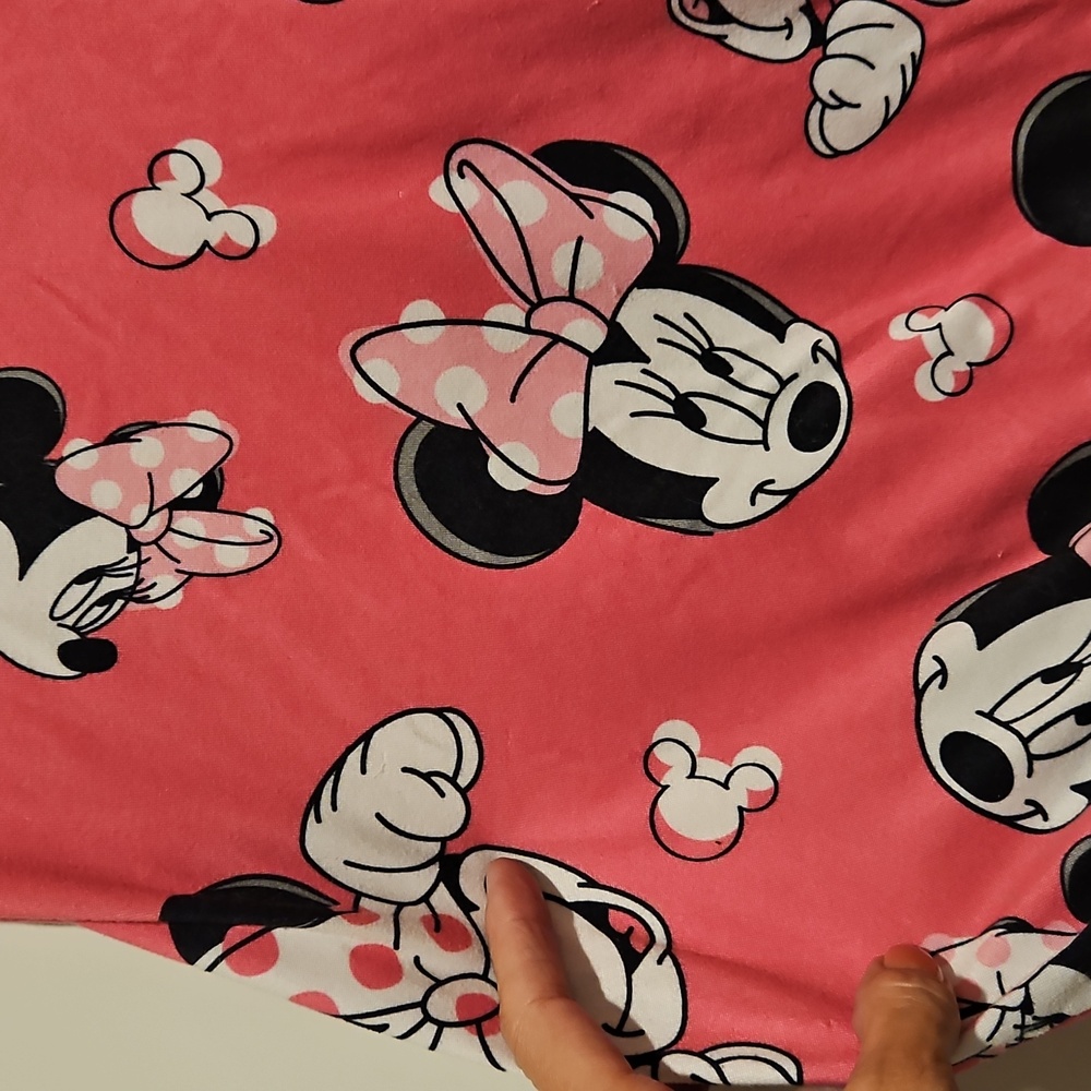Disney Minnie Mouse jogger style sleepwear bottoms drawstring XL - Picture 8 of 8
